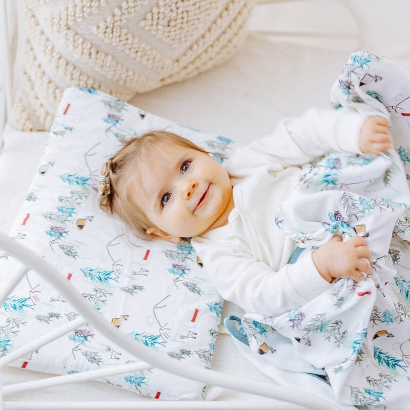 NEST DESIGNS BAMBOO SILK TODDLER PILLOW AND PILLOWCASE HAPPY TRAILS - baby enRoute