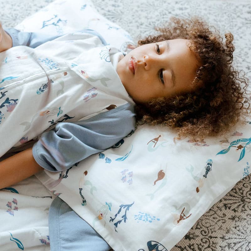 NEST DESIGNS BAMBOO SILK TODDLER PILLOW AND PILLOWCASE SPLISH SPLASH