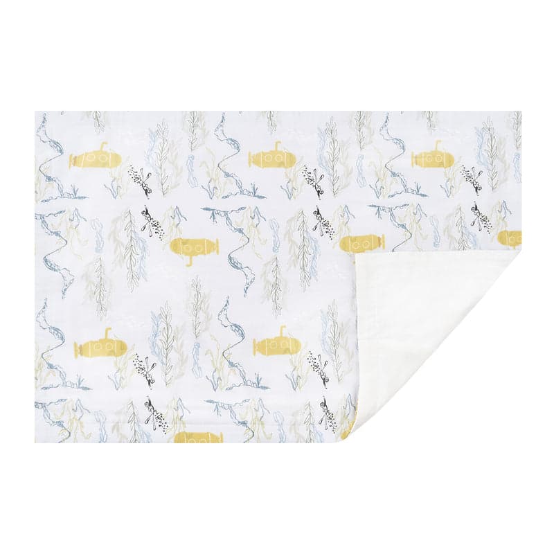 NEST DESIGNS BAMBOO TODDLER PILLOWCASE BLUB BLUB YELLOW SUB