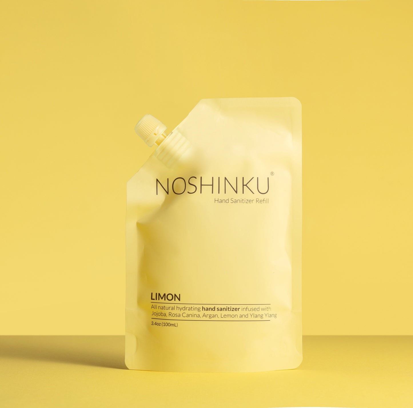Noshinku hand moisturizing refill pouch, yellow, 3.4 oz