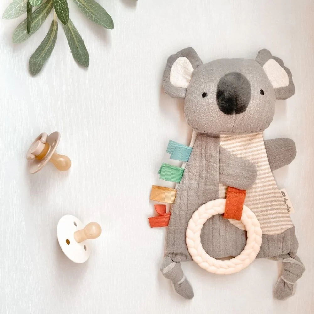 ITZY RITZY BITZY CRINKLE SENSORY TOY WITH TEETHER - baby enRoute