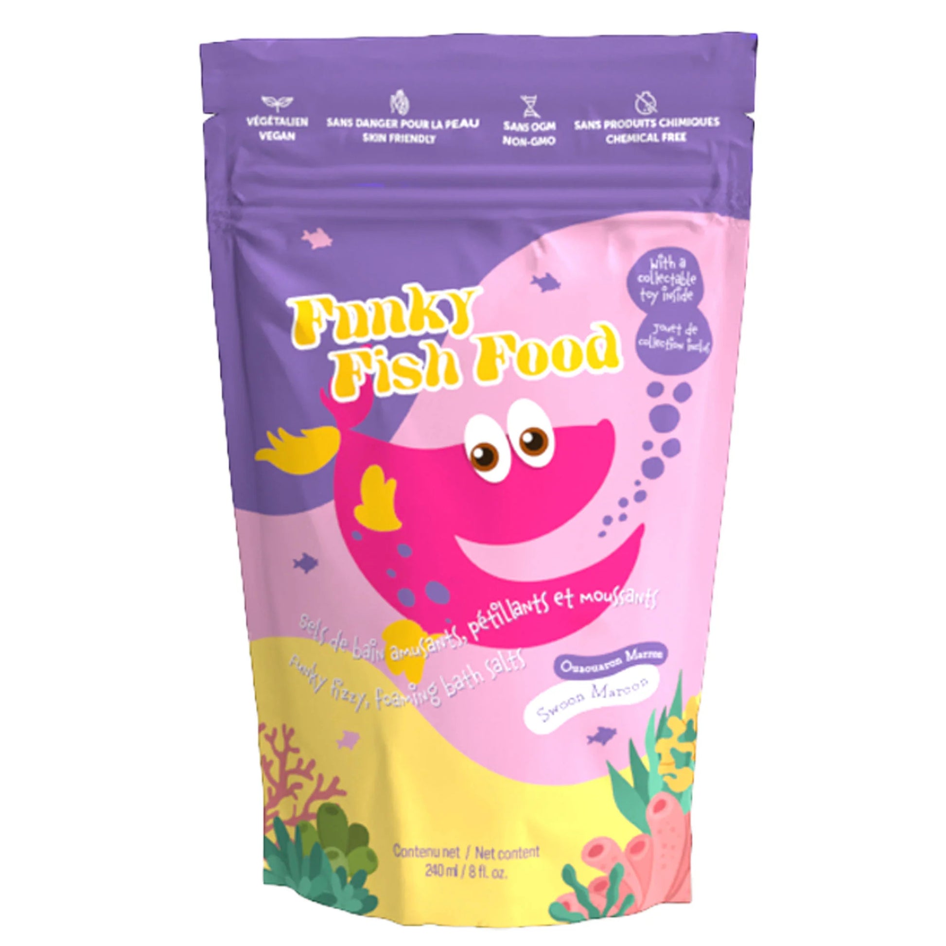LOOT TOY CO FUNKY FISH FOOD - SWOON MAROON