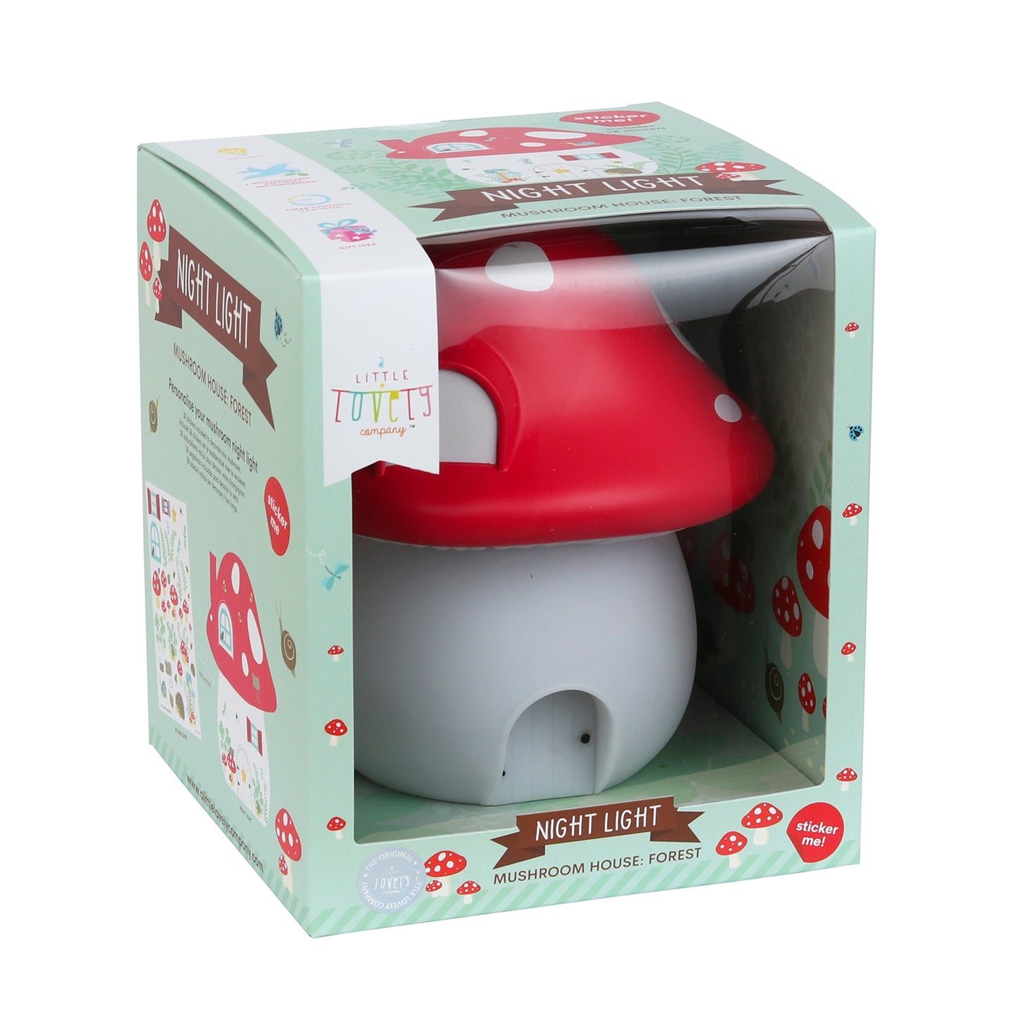A LITTLE LOVELY COMPANY NIGHT LIGHT MUSHROOM - baby enRoute