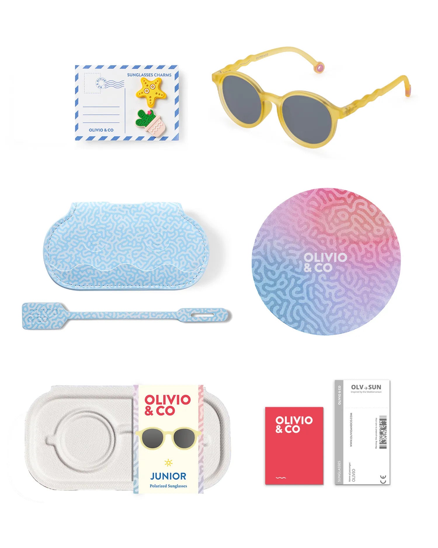 OLIVIO & CO OVAL SUNGLASSES SUN CORAL