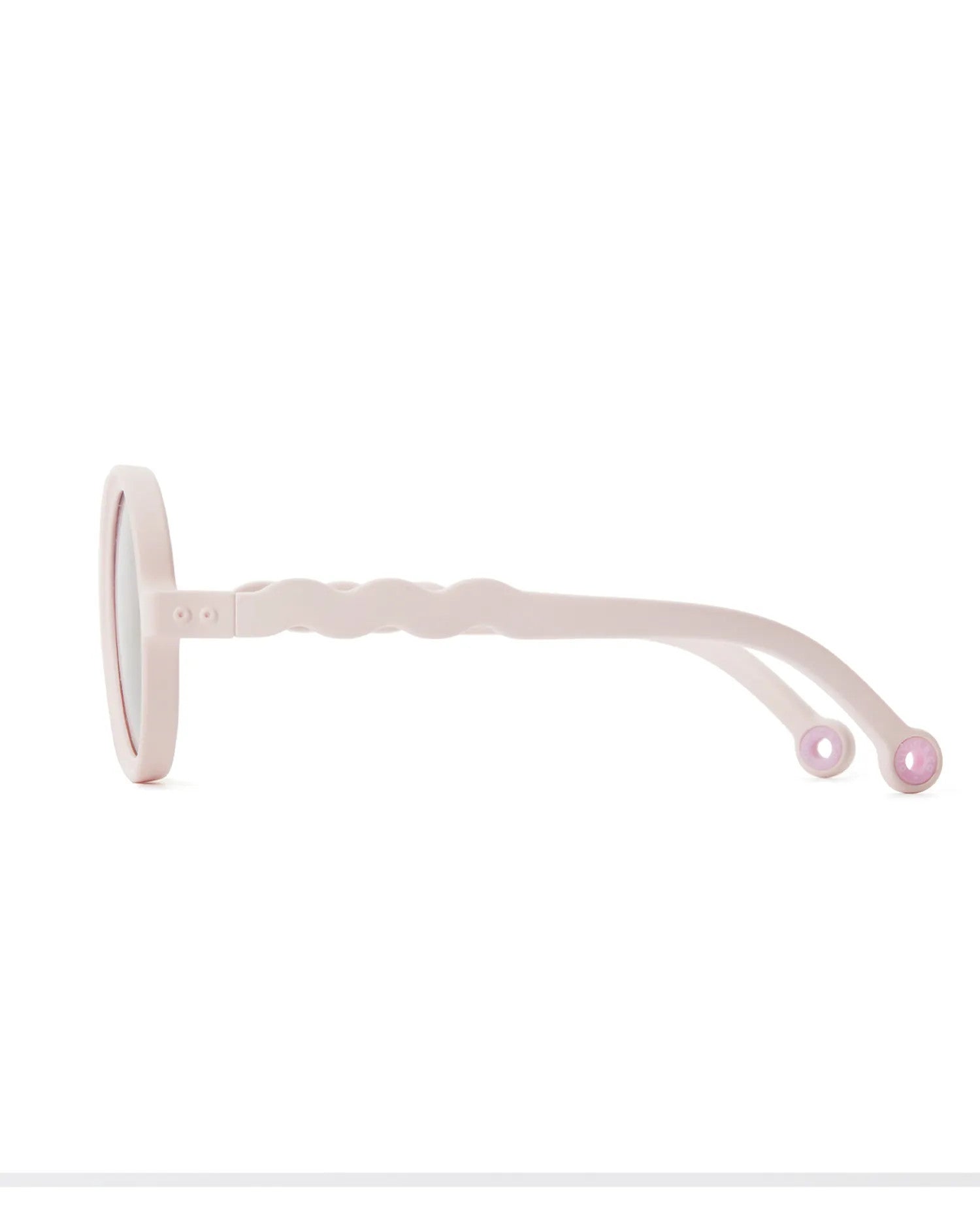 OLIVIO & CO ROUND CLASSIC SUNGLASSES CORAL BLUSH