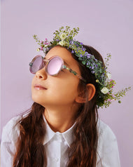 OLIVIO & CO ROUND CLASSIC SUNGLASSES WILD FLOWER