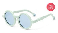 OLIVIO & CO ROUND NATURAL SUNGLASSES LIGHT GREEN