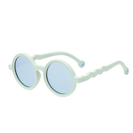 OLIVIO & CO ROUND NATURAL SUNGLASSES LIGHT GREEN