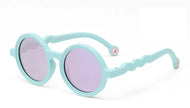 OLIVIO & CO ROUND PERAL SUNGLASSES SHELL GREEN