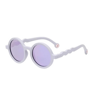 OLIVIO & CO ROUND PERAL SUNGLASSES SHELL PURPLE