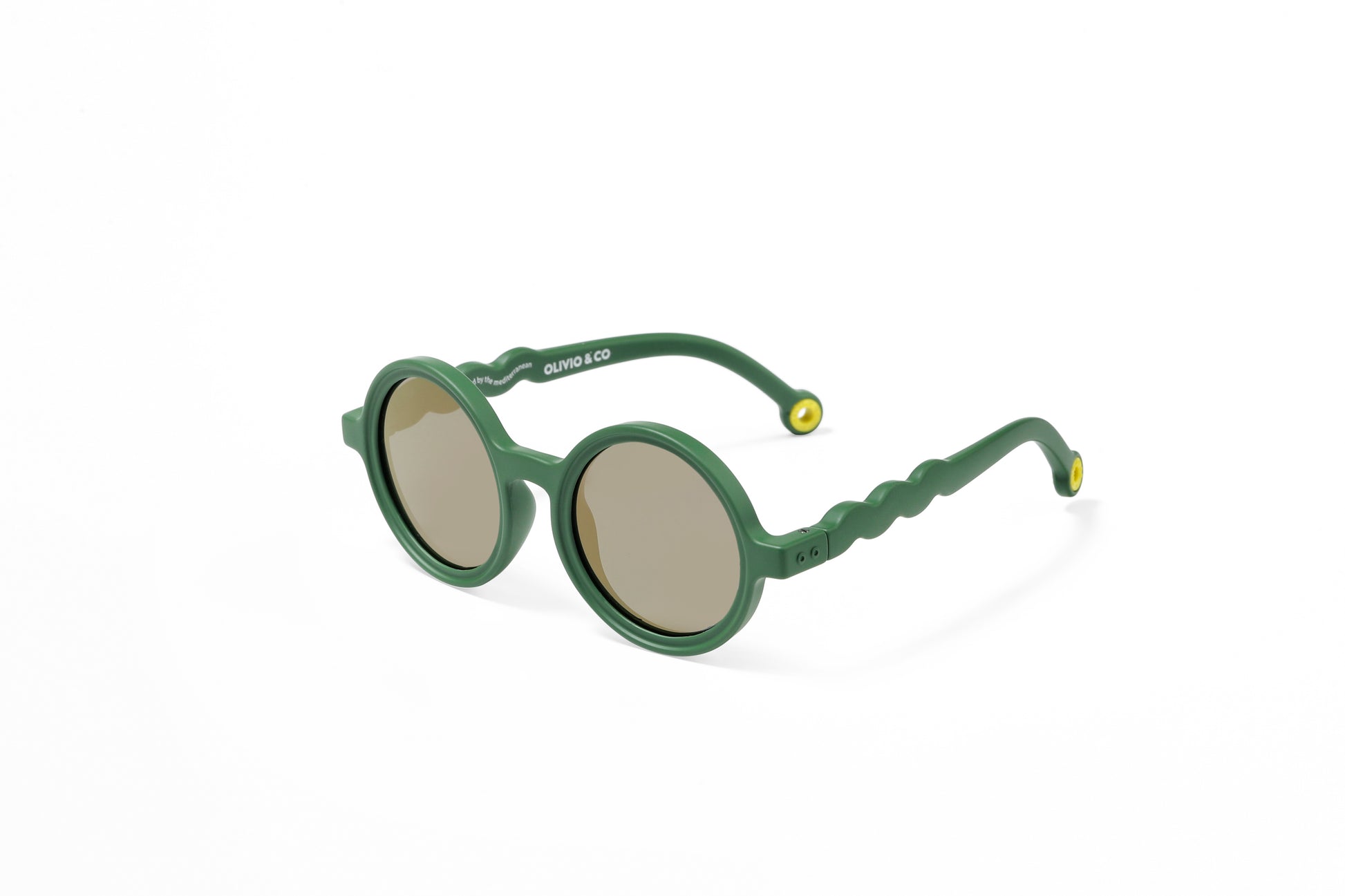 OLIVIO & CO ROUND SUNGLASSES CACTUS GREEN