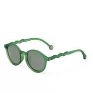 OLIVIO & CO OVAL CLASSIC SUNGLASSES OLIVE GREEN