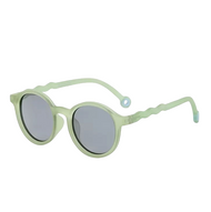 OLIVIO & CO OVAL NATURAL SUNGLASSES LIGHT LEAF GREEN