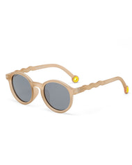 OLIVIO & CO OVAL SUNGLASSES CLASSIC OLIVIO  SAND BEIGE