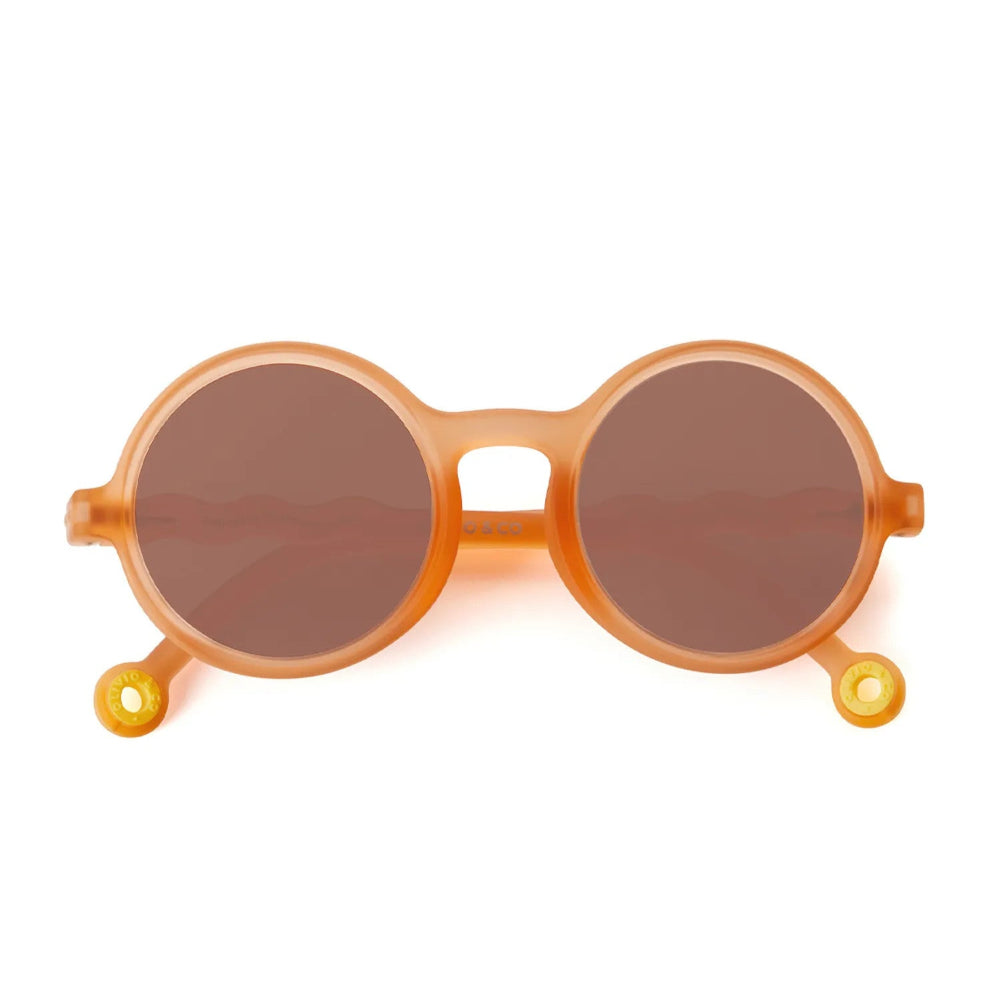 OLIVIO & CO ROUND NATURAL SUNGLASSES GRAPEFRUIT PINK - baby enRoute