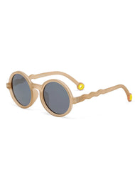 OLIVIO & CO ROUND SUNGLASSES CLASSIC OLIVIO  SAND BEIGE