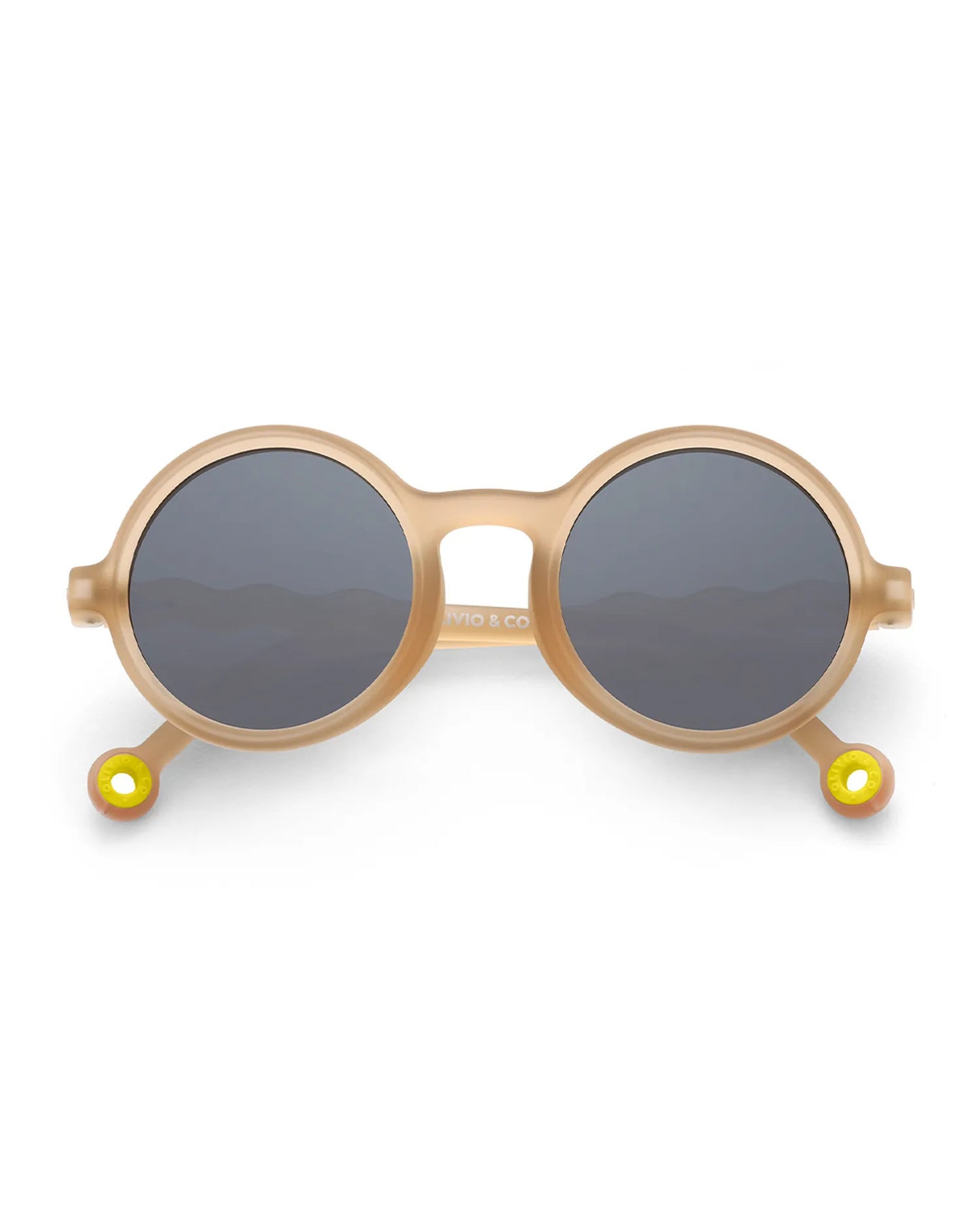 OLIVIO & CO ROUND SUNGLASSES CLASSIC OLIVIO  SAND BEIGE - baby enRoute