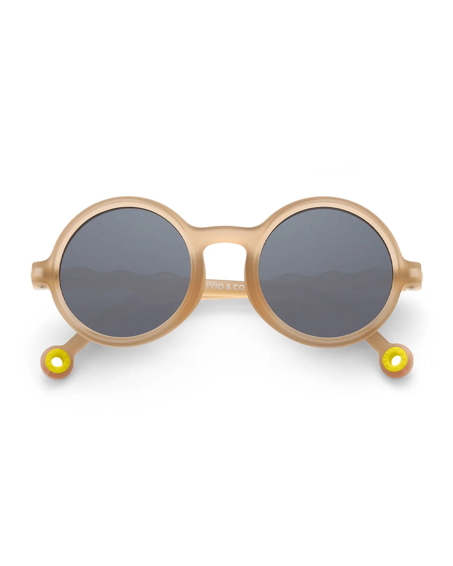 OLIVIO & CO ROUND SUNGLASSES CLASSIC OLIVIO  SAND BEIGE