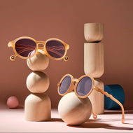 Olivio & Co Round Sunglasses Kids/Junior Classic Olivio Sand Beige