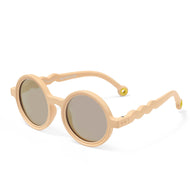Olivio & Co Round Sunglasses Kids Classic Olivio Desert Sand