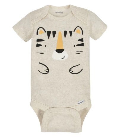 ONESIES SHORT SLEEVE BABY BODYSUIT TIGER