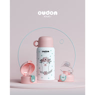 OUDON KIDS THERMAL 3 WAY WATER BOTTLE 550ML PINK