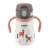 OUDON KIDS THERMAL STRAW SIPPY BOTTLE - PINK