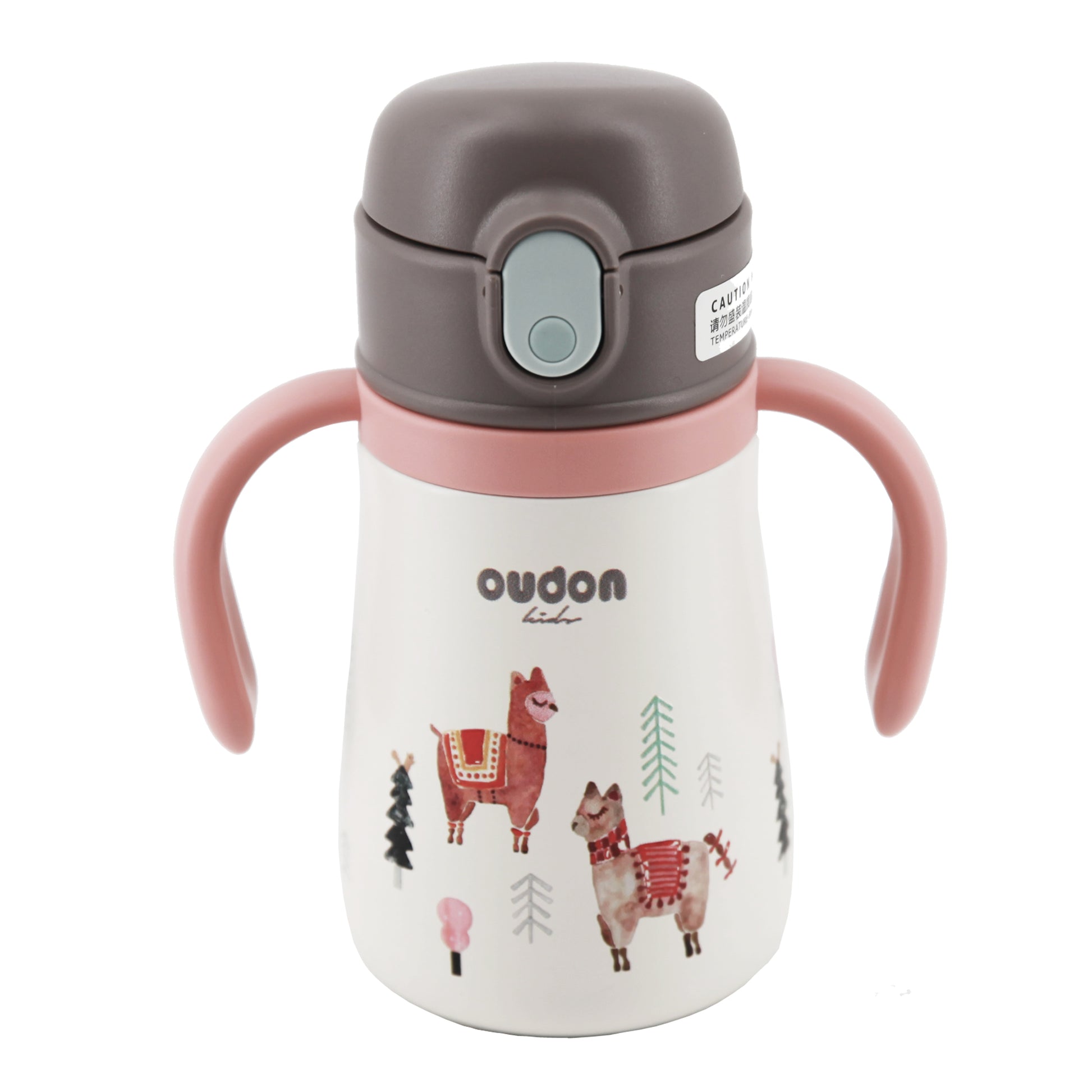 OUDON KIDS THERMAL STRAW SIPPY BOTTLE - PINK