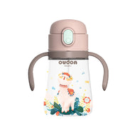 OUDON TRITAN WATER BOTTLE WITH TRAINING GRIP 380ML - PINK