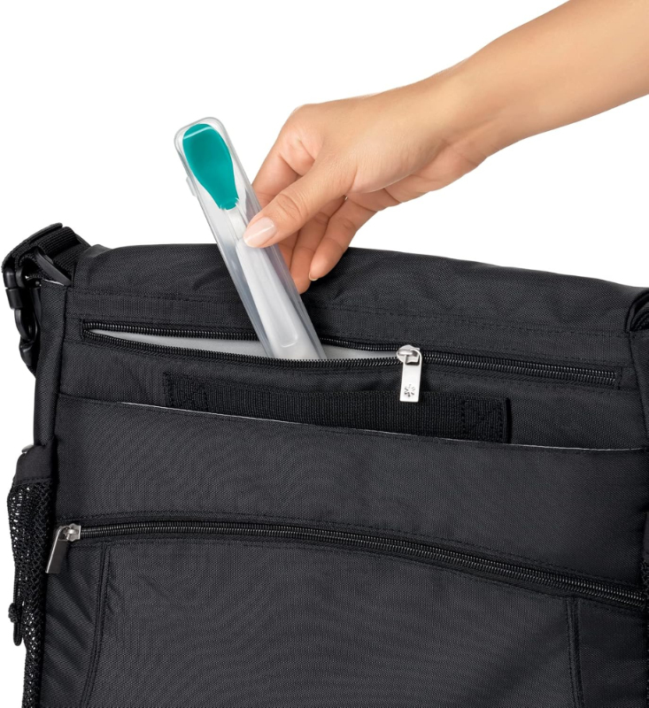 OXO TOT TRAVEL FEEDING SPOON TEAL - baby enRoute