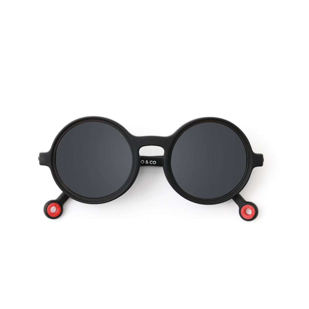 Olivio & Co Round Sunglasses Kids/Junior Classic Olivio Squid Black
