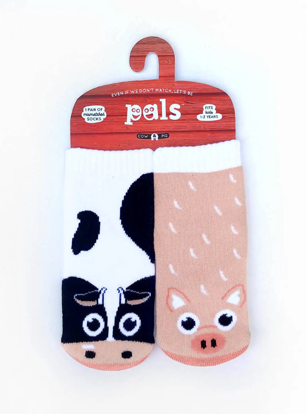 PALS SOCKS COW & PIG MIMATCHED SOCKS - baby enRoute