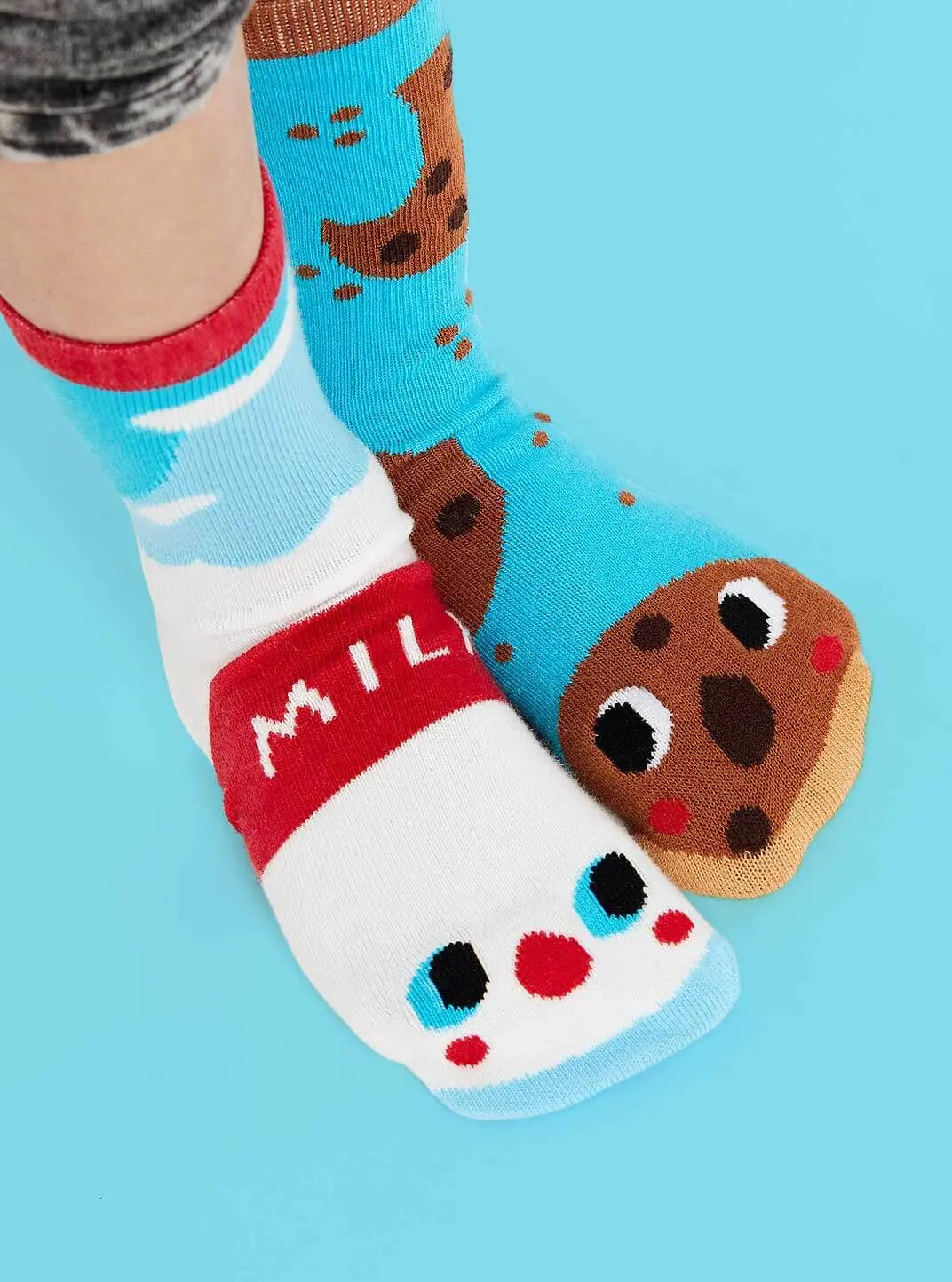 PALS SOCKS MILK&COOKIES CROWDED TEETH MISMATCHED SOCKS - baby enRoute