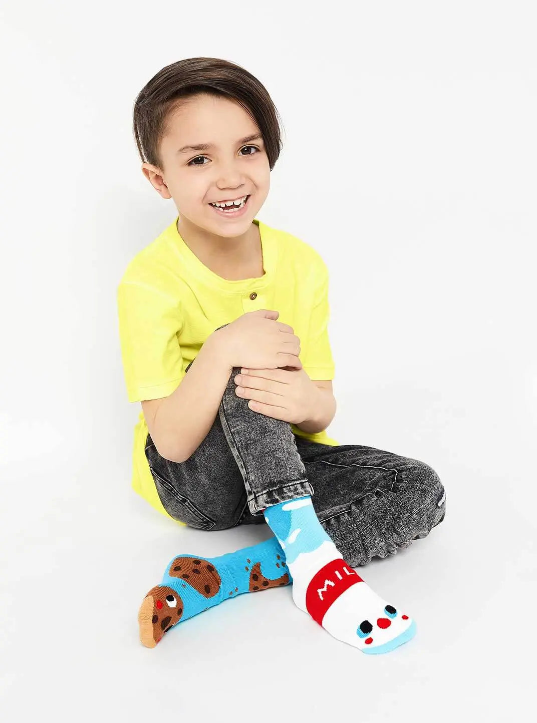 Pals Socks Milk&Cookies Crowded Teeth Mismatched Socks