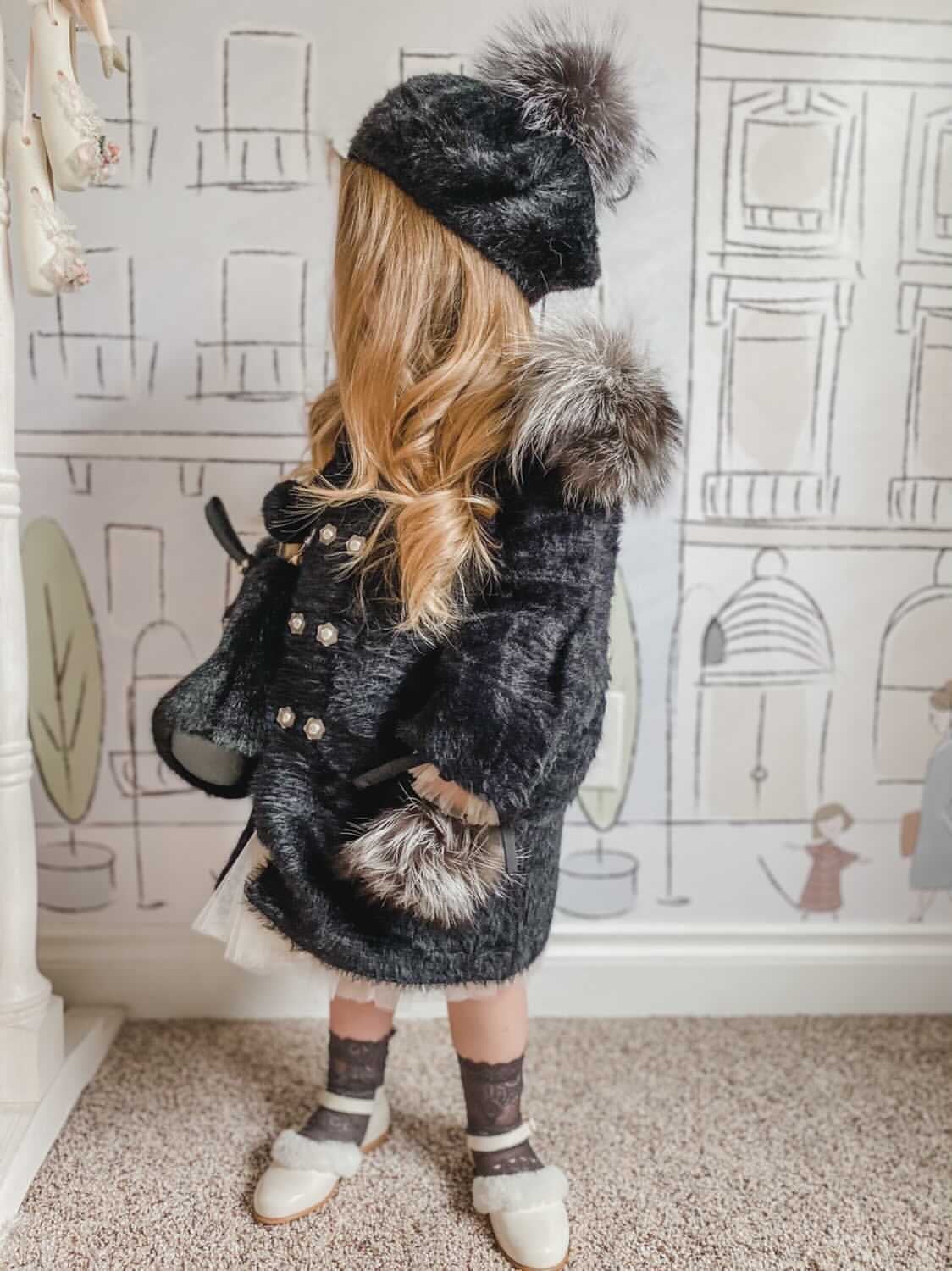 PETITE MAISON KIDS MILANA NOIR BERET
