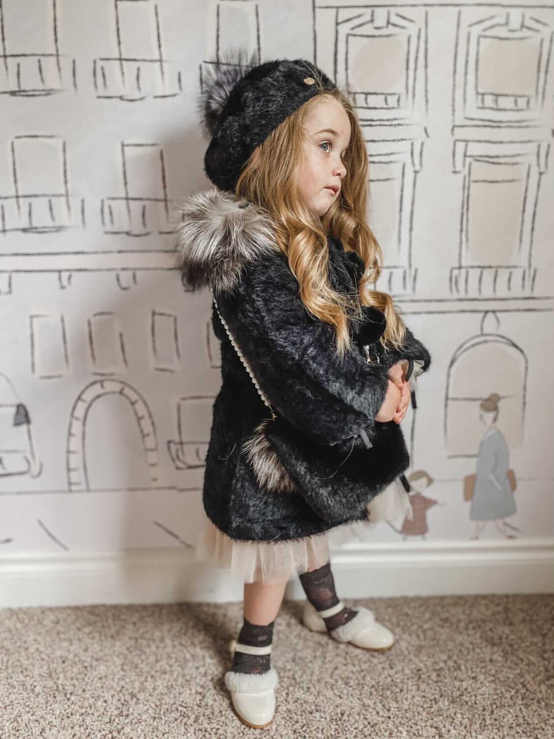 PETITE MAISON KIDS MILANA NOIR BERET