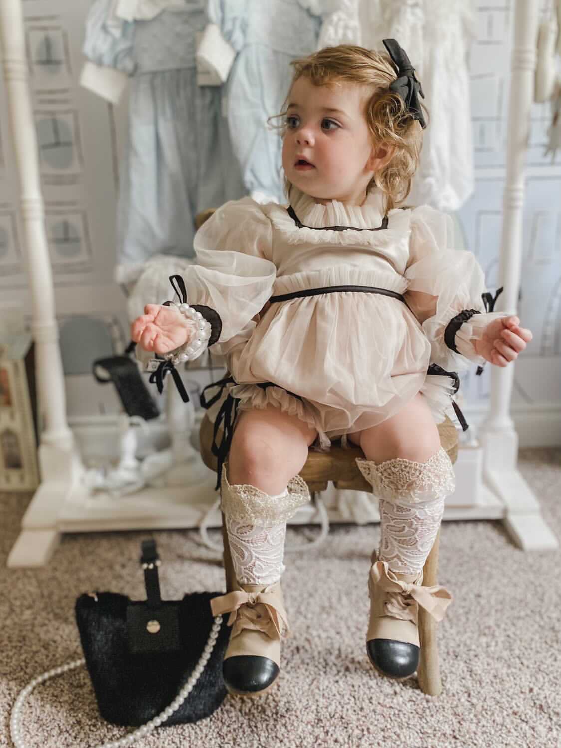 PETITE MAISON KIDS COCO CARAMEL ROMPER