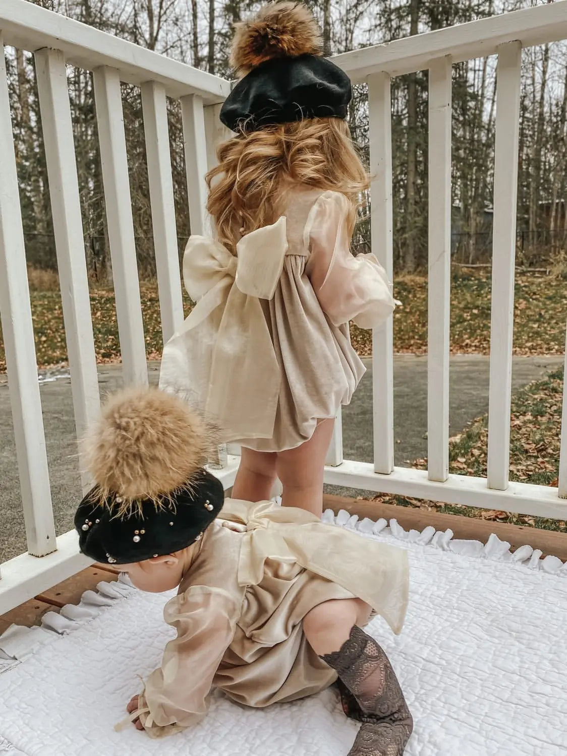 Petite Maison Kids Helena Velour Romper