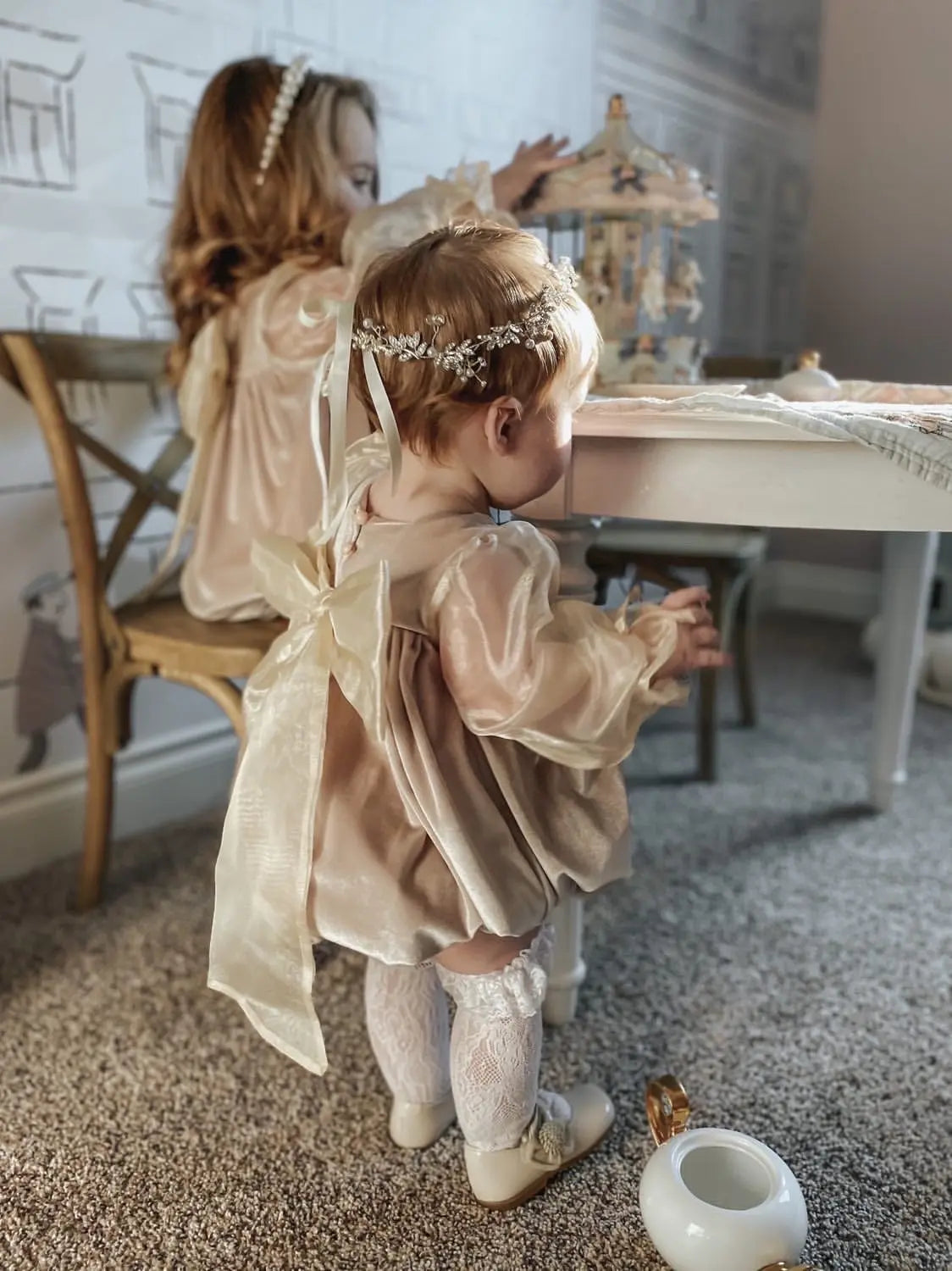 Petite Maison Kids Helena Velour Romper