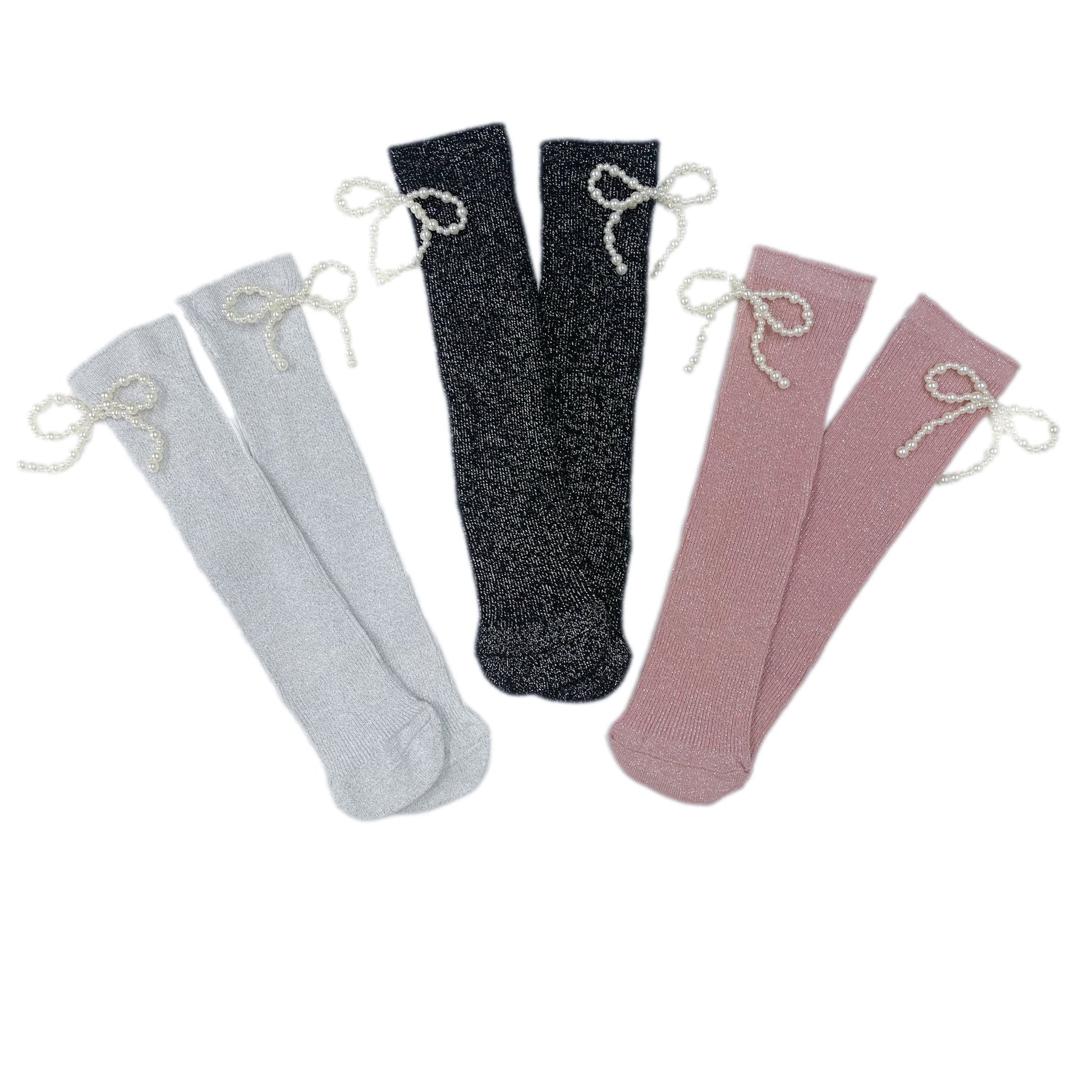 PETITE MAISON KIDS PERLA SHIMMER SOCKS