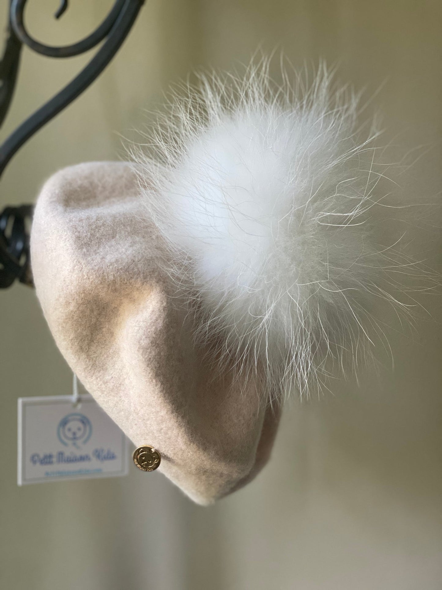 PETITE MAISON KIDS CREAM WOOL BERET - baby enRoute