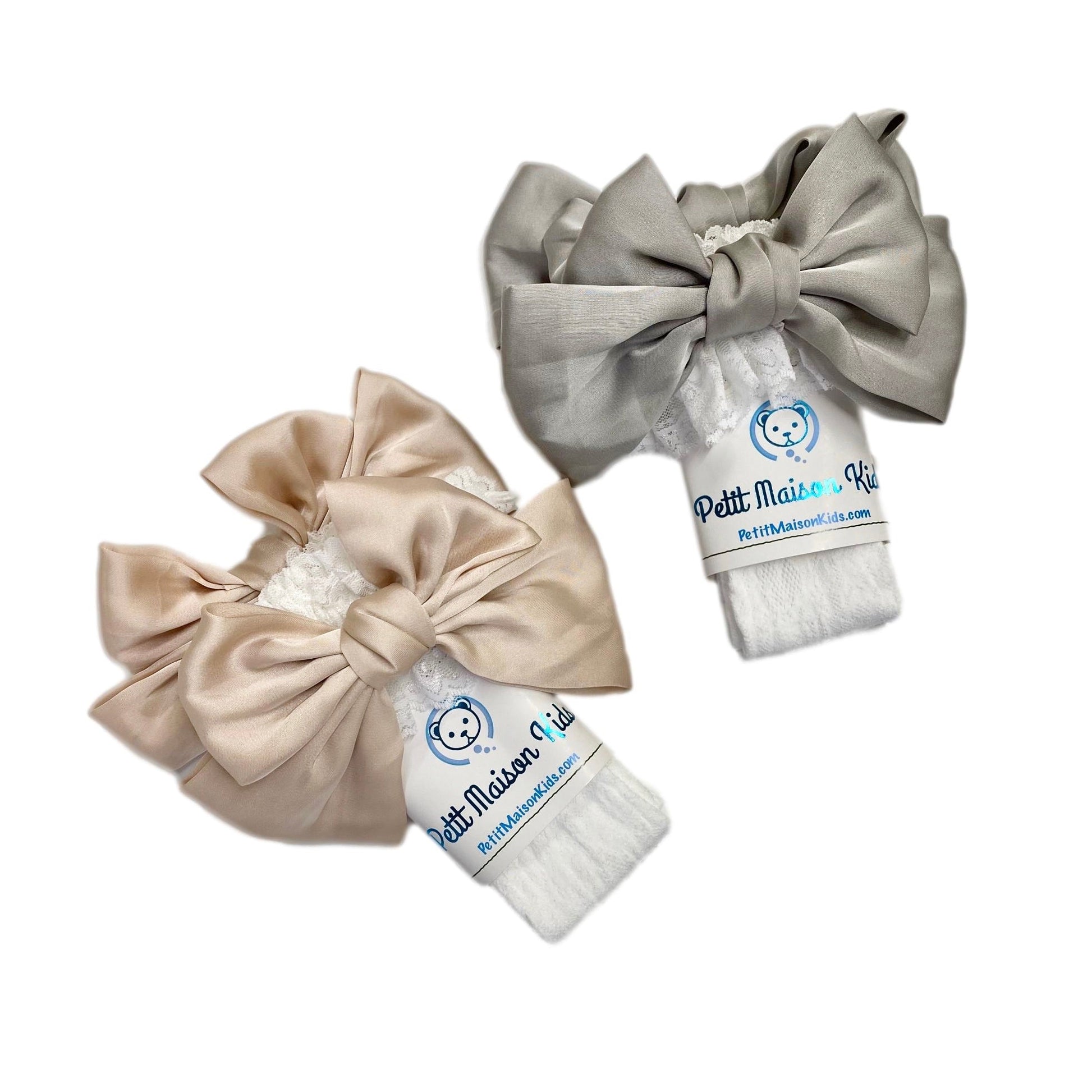 PETITE MAISON KIDS LOLA LACE SOCKS WITH SATIN BOWS