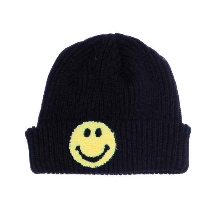 PETITE HAILEY SMILE BEANIE BLACK