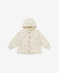 PETITE REVERY EMBROIDERED FLEECE JACKET FLUFFY CLOUDS