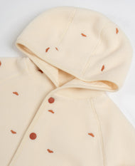 PETITE REVERY EMBROIDERED FLEECE JACKET FLUFFY CLOUDS