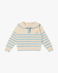 PETITE REVERY KNIT SWEATER SEASTRIPES