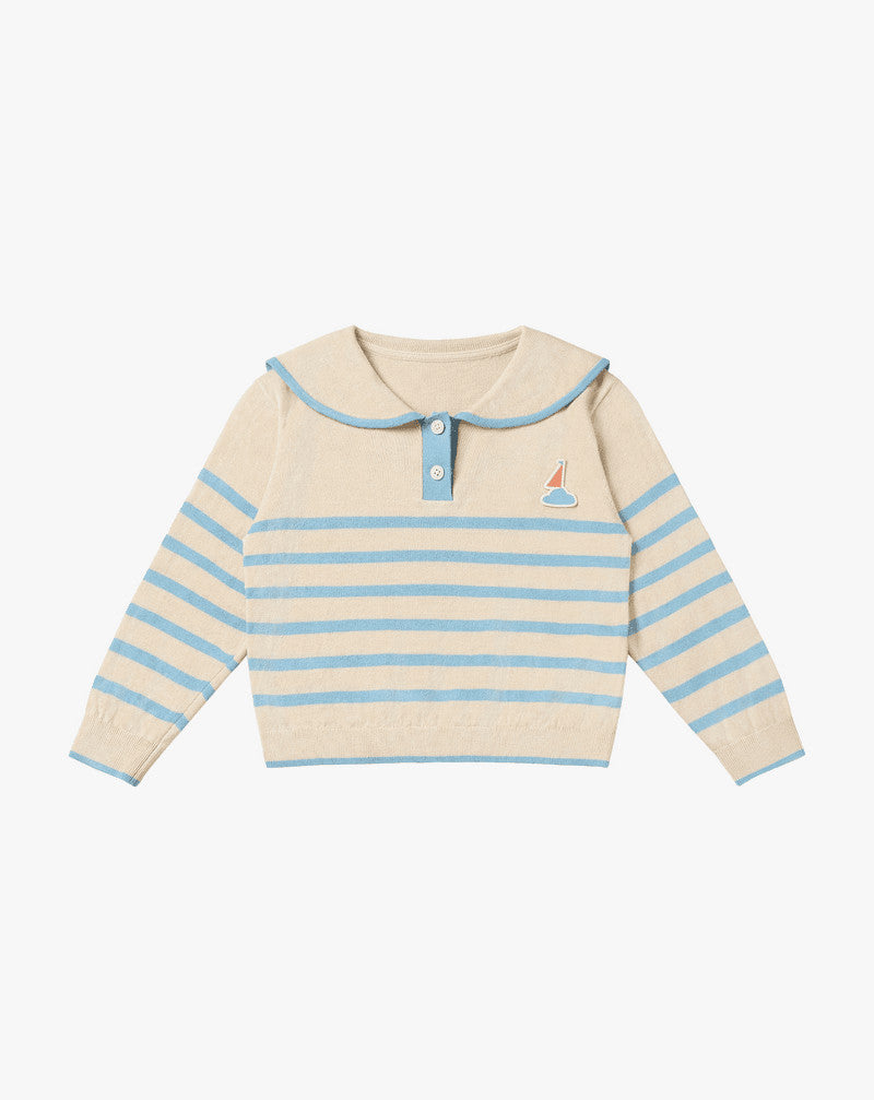 Petite Revery Knit Sweater Seastripes