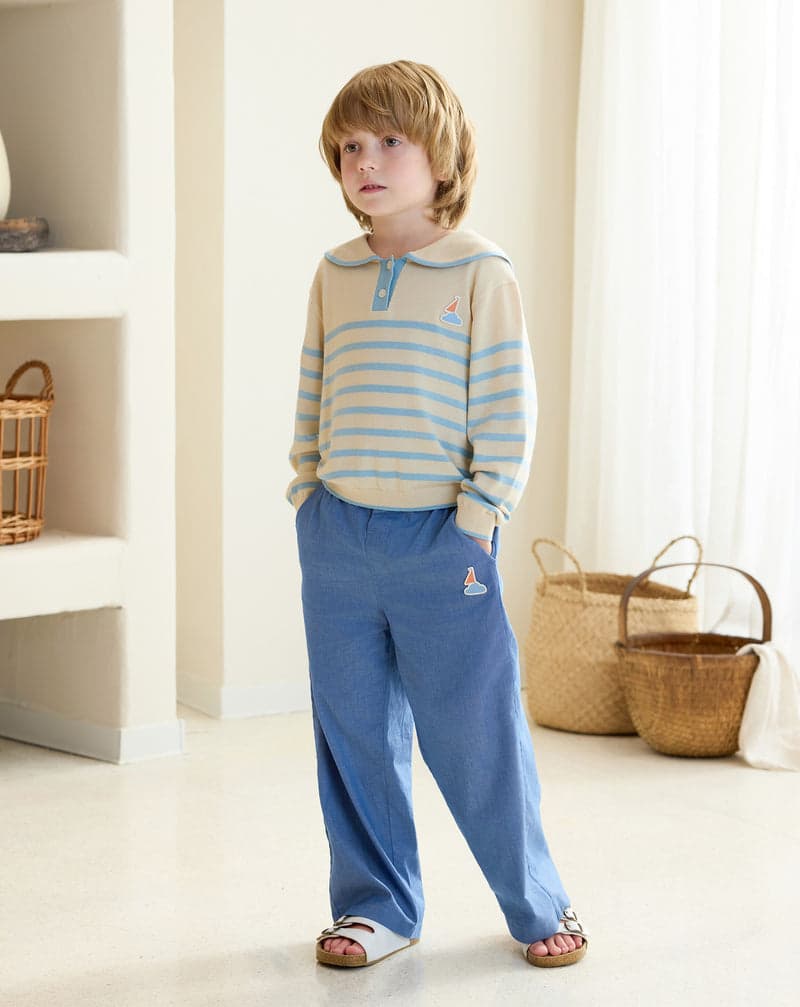 Petite Revery Knit Sweater Seastripes