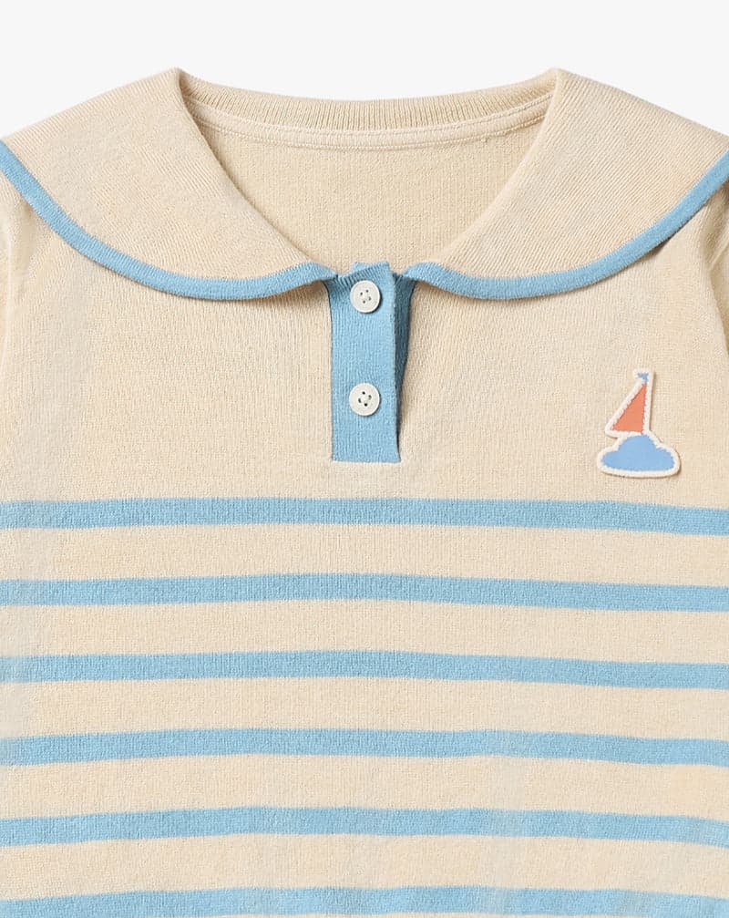 Petite Revery Knit Sweater Seastripes