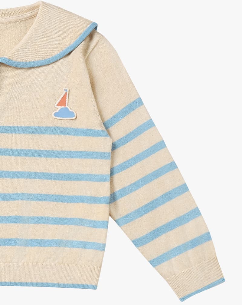 Petite Revery Knit Sweater Seastripes